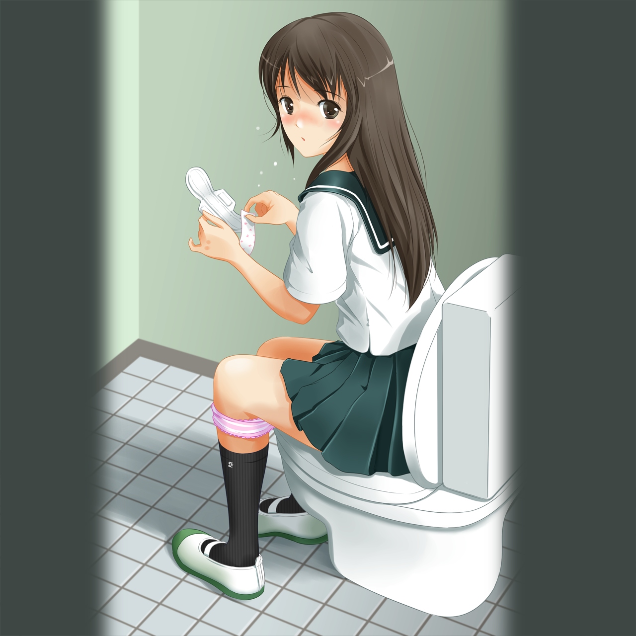 二次元,生理,女の子の日,エロ画像【18】