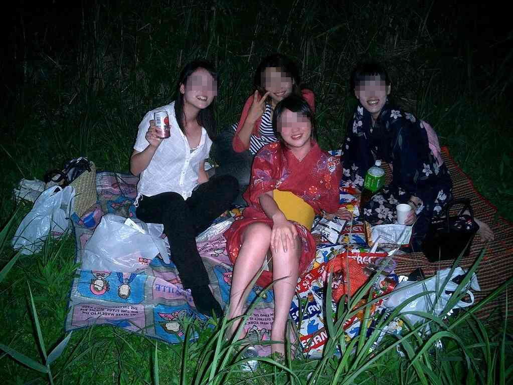 集合写真,浴衣,パンチラ,エロ画像