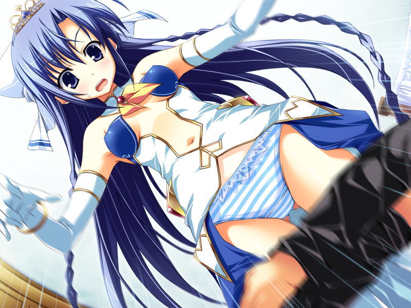 二次元,縞パン,エロ画像,美少女,パンツ【25】