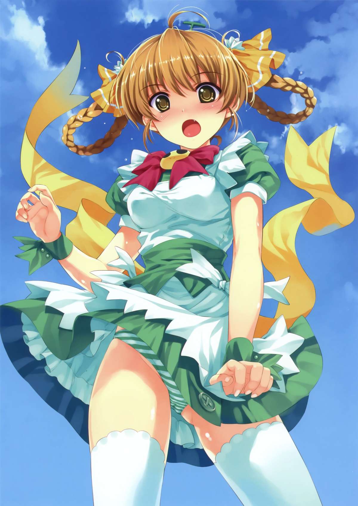 二次元,縞パン,エロ画像,美少女,パンツ【39】