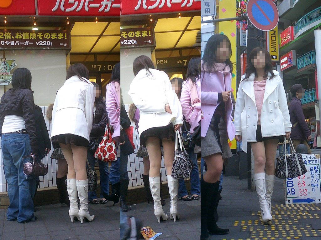 脚フェチ,ミニスカ,ロングブーツ,街撮り,素人,エロ画像【29】