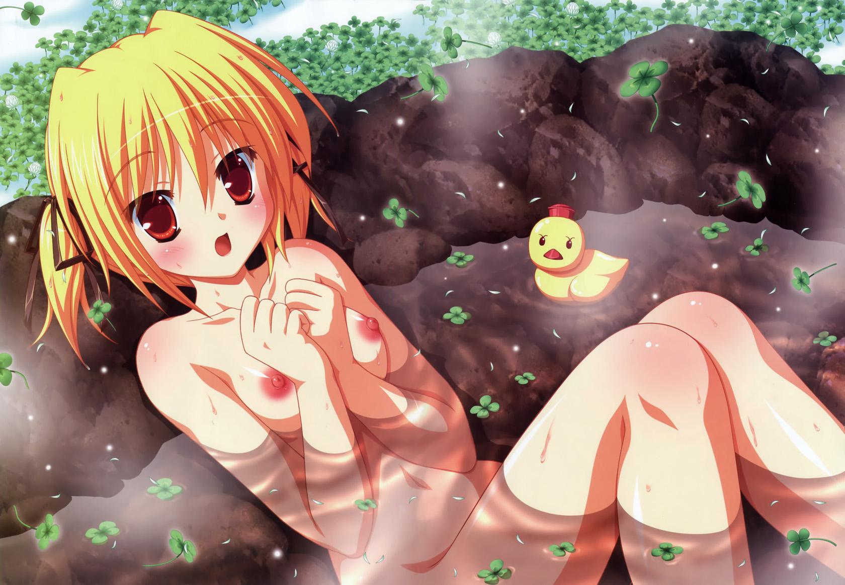 美少女,温泉,二次元,入浴,エロ画像,露天風呂