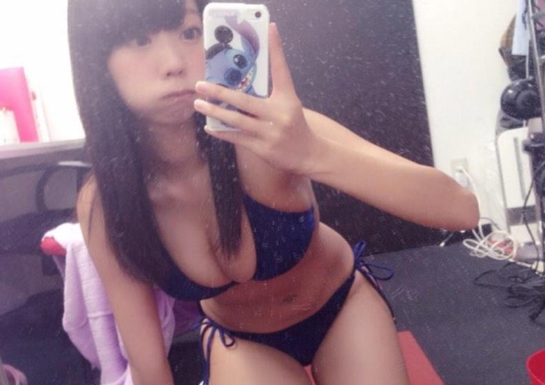 この乳房でまだ処女な青山ひかる(21)のブログ自撮り