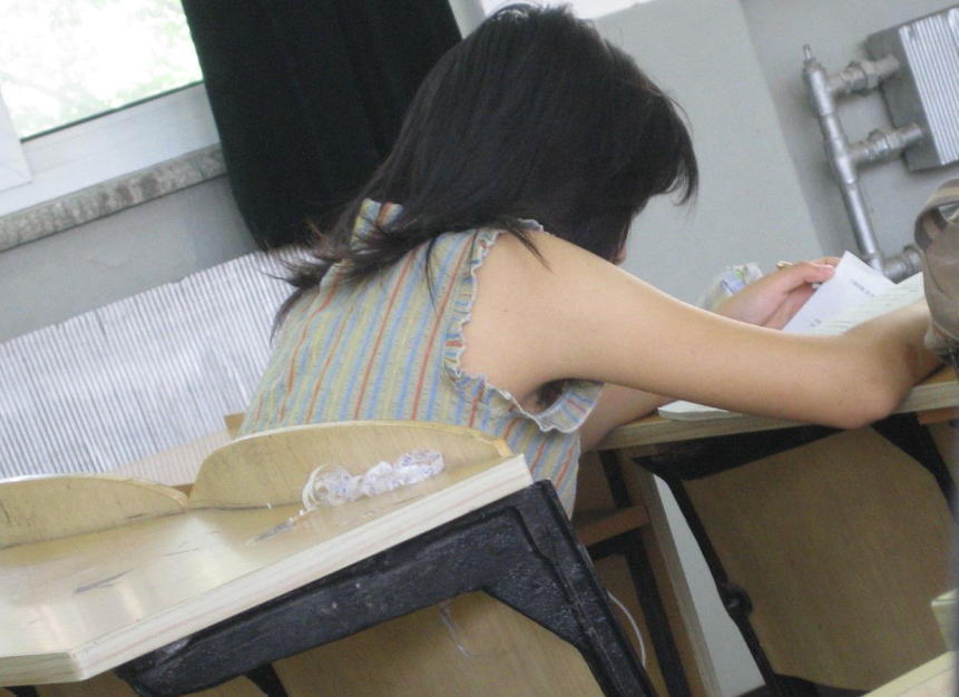 袖口 脇チラ 盗撮 腋 マニア エロ画像 ワキ毛