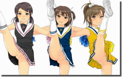 おまんこ出して応援するノーパンチアガールの二次元エロ画像 ③
