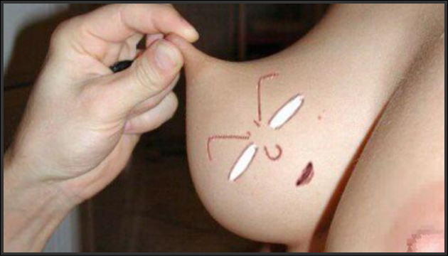 遊び心のあるおっぱいや乳輪の画像