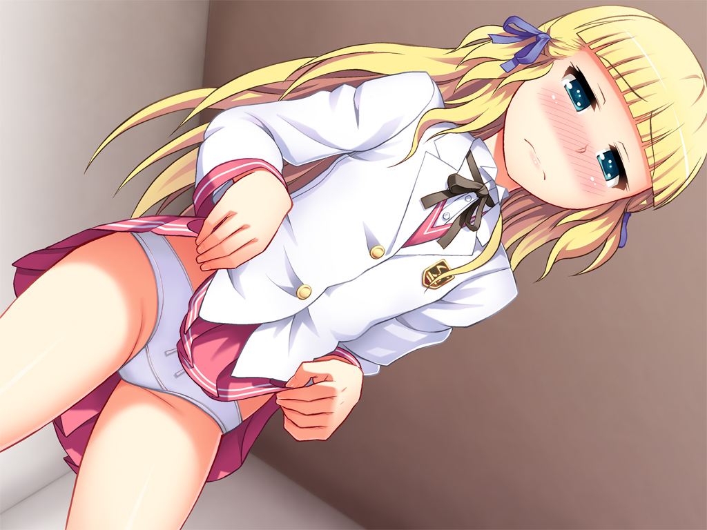【２次元】スカートたくし上げて誘惑してくる淫乱娘の画像って最高だよね！！！