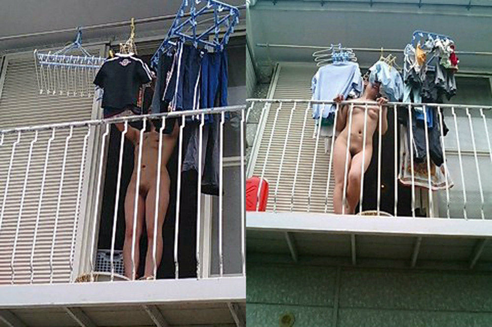ベランダの洗濯物エロ画像!干している女と干された下着【2】