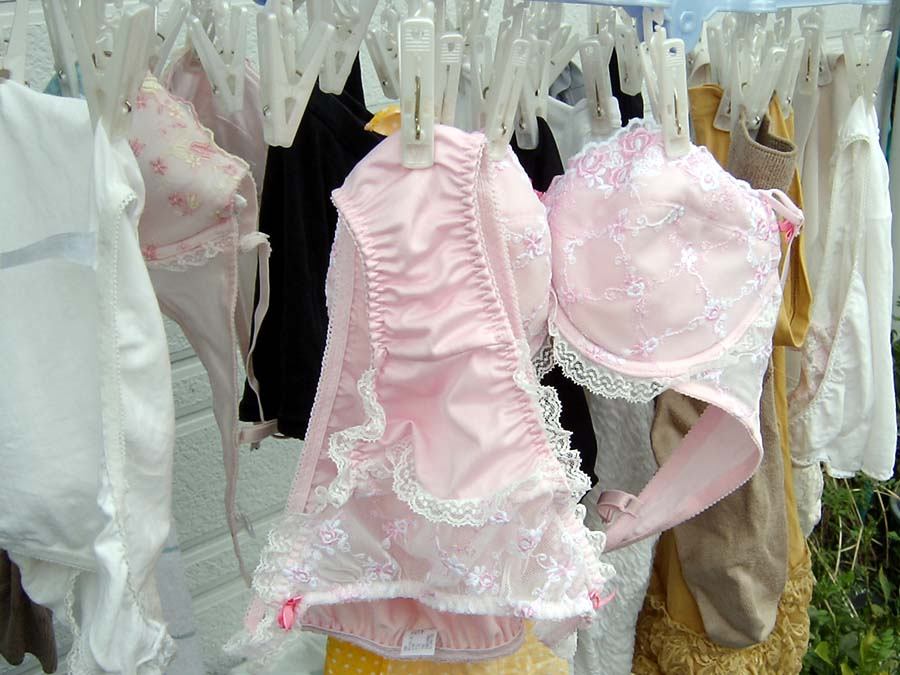 ベランダの洗濯物エロ画像!干している女と干された下着【19】